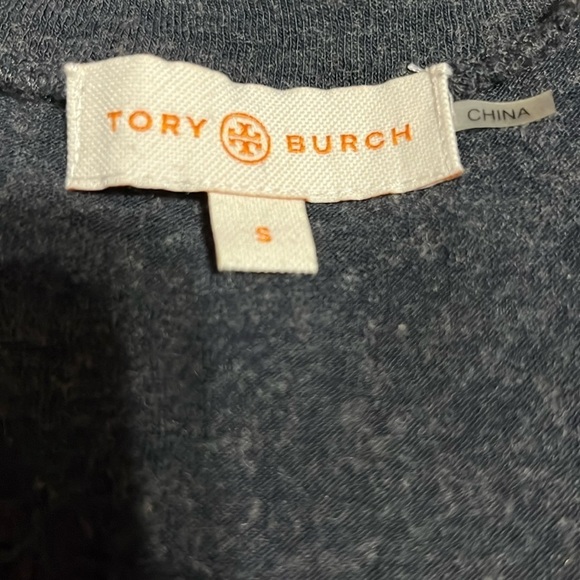 Tory Burch Arabesque Sequins Wool Tee Carbon Melange Small - Picture 9 of 10